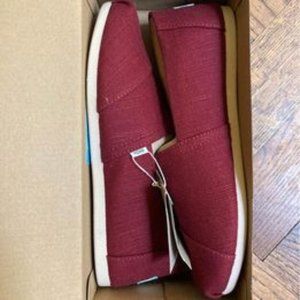 TOMS Alpargata Heritage Canvas Black Cherry 9